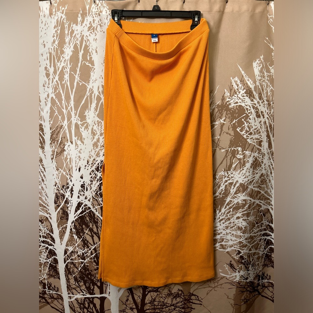 Old Navy Vibrant Orange Pencil Skirt